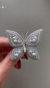 Elegant Handmade Customized Beaded Brooch with Detailed Embroidery and <b>Sparkling</b> Sequins for Anniversary and Wedding - Product Image 5