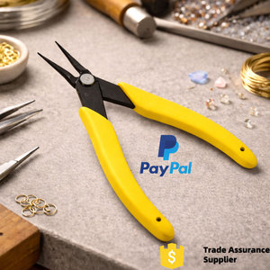 คีมหนีบจมูกแบนราบเป็นห่วงโซ่อย่างดีทำเครื่องประดับทำจากสเตนเลสสตีลที่มีความแม่นยำสำหรับการตัดลวดและซ่อมแซมด้วยลูกปัด - Product Image 2