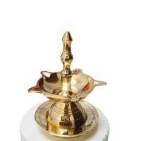 Lampe Diya suspendue en laiton pur pour Puja, Diwali et mariage |   Lampe à huile traditionnelle Panchmukhi, antirouille, réglable, décoration d'intérieur, cadeau