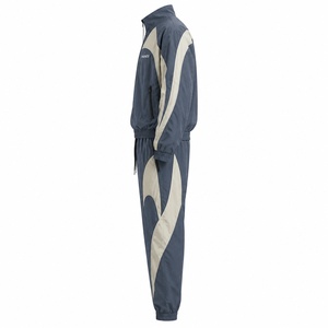 Hot Sale Customized Winter Solid Windbreaker <b>Tracksuit</b> Men Regular Fit High Street Style Eco-Friendly Breathable - Product Image 4