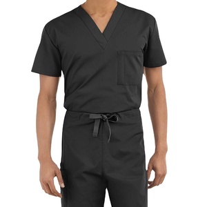 Unisex Custom Eco-Friendly Nursing Scrubs <b>Set</b> Stretch Breathable Spandex Beauty Salon Scrub Suits <b>Doctors</b> Nurses XL Size 2026 - Product Image 3