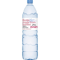 Eau Minérale Naturelle Superieure Evian 750ml, Pack de 12, Provenant des Alpes Françaises