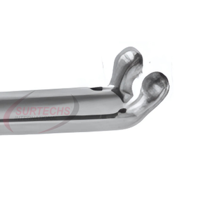 Forceps manuels pour oreilles STRUEMPEL |   Pointe de cuillère de 2 mm |   Courbé vers le haut |   Instrument chirurgical ORL |   Acier inoxydable |   Précision - Product Image 3