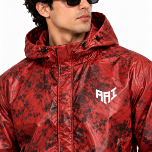 Survêtement thermochromique imperméable pour homme, à fermeture éclair, style streetwear, changeant de couleur à la chaleur, 100% nylon, coupe-vent, ensemble coordonné - Product Image 2