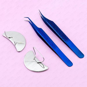 Volume Lash Extension Tweezers Fiber Tip Eyelash Tweezers Curved Lash Tweezers Perfect Grip for lash <b>mapping</b> & lash styling work - Product Image 2