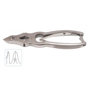 Coupe-ongles double action en acier inoxydable de qualité supérieure Metal Med avec une large ouverture de mâchoire pour les ongles épais - Product Image 2