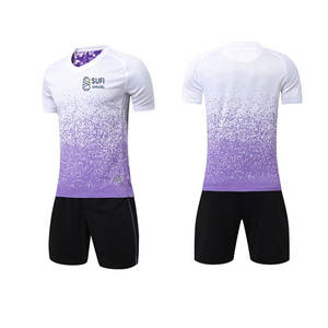 Uniforme de Fútbol Personalizado con Logotipo, Manga Corta, Transpirable, de Secado Rápido, en Múltiples Tallas/Colores para Escuelas, Clubes y Equipos Profesionales - Product Image 1