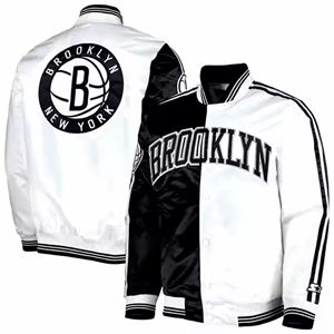 Veste d'hiver de baseball vintage en toile respirante et imperméable à manches longues, personnalisée OEM, de haute qualité, avec fermeture éclair - Product Image 1