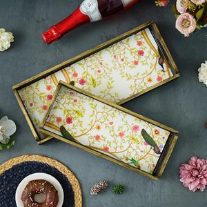 Plateau en émail pour la restauration, plateau en émail coloré avec structure robuste, plateau en émail pour hôtels, plateau en émail à impression décorative - Product Image 4