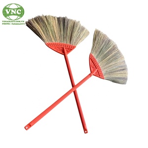 Balai en paille vietnamien haut de gamme, authentique, fait main, avec tête en herbe naturelle - Product Image 2