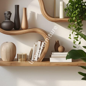 Sérénité Fluide : L'étagère murale sinusoïdale Lixora Infinity - Product Image 3