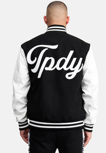 Chaqueta Bomber Universitaria Personalizada de Alta Calidad con Letras Bordadas, Chaqueta Varsity de Baloncesto Personalizada para Hombre - Product Image 5