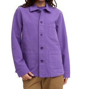 Vestes de travail vintage en toile de coton unisexe, style streetwear, avec fermeture éclair, coupe ample, pour femmes. - Product Image 2