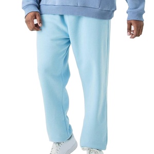 Conjunto Deportivo para Hombre con Capucha y Bloques de Color, Manga Larga, Corte Holgado, Azul Claro y Blanco, Sudadera y Pantalones de Algodón, Ropa de Primavera - Product Image 3
