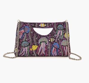 Sac à bandoulière en coton fait main pour femme, style bohème indien, avec perles, fermeture magnétique, imperméable - Product Image 1