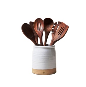 Ensemble d'ustensiles de cuisine en résine personnalisée, écologique, compatible lave-vaisselle, outils à salade, design moderne, couleur personnalisée, cuisine à domicile - Product Image 1