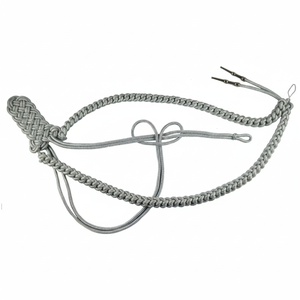 Aiglettes 3D auto-agrippantes personnalisables en fil d'argent de haute qualité pour accessoires d'uniformes tactiques – Classement supérieur - Product Image 1