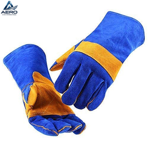 Nuevos Guantes de Soldadura de Cuero Resistentes al Calor de 14 Pulgadas, Personalizados, Más Vendidos, Resistentes al Calor, de Seguridad, de Alta Resistencia - Product Image 3