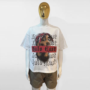 DTG Print Men's Black Short Sleeve T-<b>Shirt</b> With <b>Face</b> Print O-Neck Casual Regular Fit Jersey Knitted Breathable Cotton Top - Product Image 3