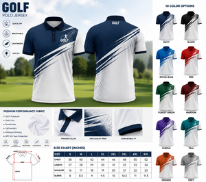 Polo de Golf Deportivo de Secado Rápido con Logotipo Personalizado, Polo de Golf Transpirable para Hombre, Sublimado en Poliéster - Product Image 4