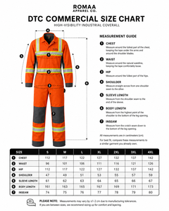 Orange Charcoal Grey Hi Vis Reflective Work Coverall Heavy Duty Industrial <b>Overall</b> with Reinforced Knees and Utility Pocket - Product Image 3