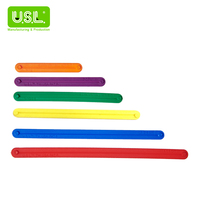 Varillas de Plástico Flexibles Translúcidas y Coloridas para Mesas de Luz, con Puntos de Conexión Rápida, para Geometría Educativa