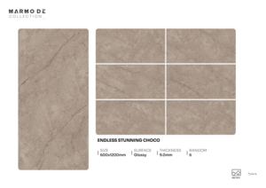 Carreaux de porcelaine brillants de haute qualité, grand format 600x1200, pour sols et murs, destinés aux projets haut de gamme - Product Image 3