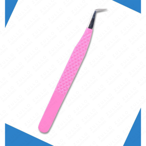 ZULLO INDUSTRIES Custom Color Powder Coated Eyelash Extension Tweezers Stainless Steel Silver Tip Private Label <b>Tool</b> - Product Image 2