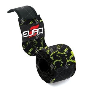 Bandes de genou en caoutchouc naturel, design par sublimation, fermeture à boucle et crochet réglable, légères, antidérapantes, matière douce pour la force - Product Image 2