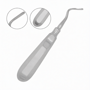 Elevador Apical # Instrumento Quirúrgico de Extracción Dental con Punta Angulada Izquierda de 3mm, de Acero Inoxidable, para Elevación de Raíces - Product Image 1