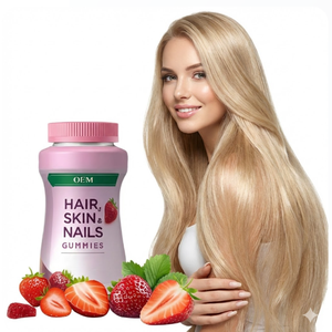 Gomitas de Biotina con Sabor a Fresa, la Mejor Solución OEM/ODM, Vitaminas para Cabello, Piel y Uñas para Adultos - Product Image 1
