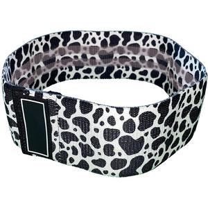 Haute qualité personnalisé léopard impression Sublimation tissu élastique bandes de hanche pour Gym exercice résistance fessier bande hanche bande - Product Image 1