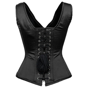 Corsé Elegante para Entrenamiento de Cintura, Corsé Sexy de Satén Bordado para Mujer Tallas Grandes, Top Corsé Bustier, Corsé de Cuero Genuino - Product Image 2