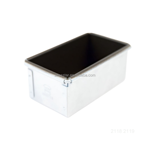 Moule à pain en alliage d'aluminium ATLAS STAR sans couvercle 110x60x50mm de qualité alimentaire, revêtement antiadhésif et à dégagement rapide, plat de cuisson facile à nettoyer - Product Image 1