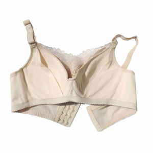 European Style Plus Size Lace Bra With Wire Wholesale Comfort and Lift Floral Bra Decoration Breathable High Support Underwear - Product Image 4