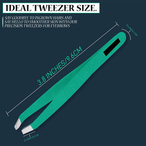 Eyebrow Tweezers Blue/Green Color Lash Lifting <b>Tools</b> Tip Eyelash Extension <b>Tools</b> Tweezers Makeup Stainless Steel - Product Image 3