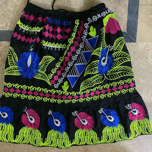 Mini-jupe plissée fluide taille haute pour la plage, grande taille, style vintage, couleur unie, décontractée, pour femmes, idéale pour les tenues d'île - Product Image 2