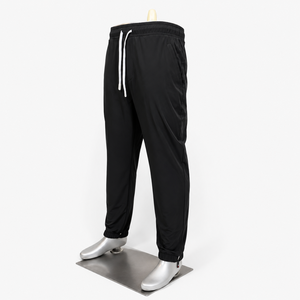 Unisex <b>Black</b> Eco-Friendly Lightweight <b>Jogger</b> Pants Elastic Waist Drawstring Trousers Elastic Cuff Casual Sportswear <b>Plain</b> Dyed - Product Image 6