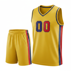 Uniforme de Baloncesto de Diseño Superior, Antibacteriano, Transpirable, de Secado Rápido, Talla Grande, Ajuste Cómodo, para Equipos - Product Image 1