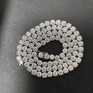 Collier tennis en or massif 14 carats avec diamants de laboratoire gradués pour femme, certifié IGI, étincelant - Product Image 2