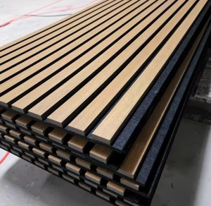 Factory Price Solid Wood MDF 3D <b>Light</b> Starry Effect Fluted Wall Panel Interior Decorative <b>TV</b> Background Acoustic Panels Sound - Product Image 1
