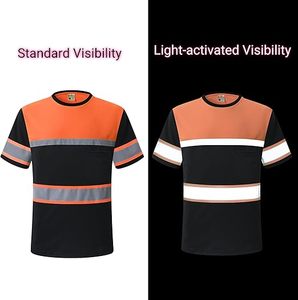 Camisetas Polo de Alta Visibilidad para Hombre, Manga Corta, Ropa de Trabajo Transpirable, Camisetas de Seguridad - Product Image 4