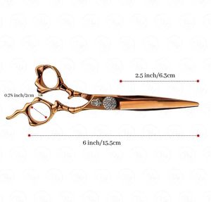 Ciseaux de coiffure professionnels légers en acier inoxydable tendance 2026, outil de coupe à bord rasoir pour salon de coiffure - Product Image 4