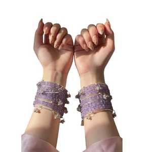 Trendy Bright Pink Traditional Kashmiri <b>Glass</b> <b>Bangles</b> with Emerald Cut Pearl Customized Colors Anniversary Jewellery - Product Image 1