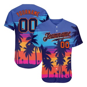 Camiseta de Béisbol Sublimada Personalizada Yourteams 00 Unisex de Manga Corta, Poliéster, Absorbe la Humedad, Corte Regular, para Todas las Temporadas - Product Image 1