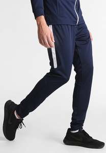 Men's Navy Blue Tracksuit Full <b>Zip</b> Long Sleeve Stand Collar Solid Color Breathable Polyester Casual <b>Joggers</b> <b>With</b> Side <b>Pockets</b> - Product Image 2