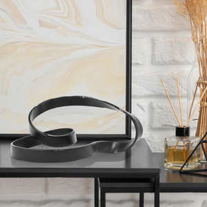 ประติมากรรมโลหะทรงกลมชุบทองขัดเงา PHC Modern Gold-Plated - ราคาสำหรับตกแต่งโต๊ะบ้าน โรงแรม สำนักงาน - Product Image 1
