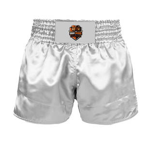 ออกแบบโลโก้ของคุณเอง กางเกงมวยไทยขายดีสำหรับผู้ชาย แห้งเร็ว ระบายอากาศได้ดี ทนทาน ผลิตจากโพลีเอสเตอร์ 100% - Product Image 1