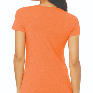 T-shirts décontractés d'été pour femmes, 100 % coton épais, écologiques, infroissables, teints unis, coupe classique, manches courtes, avec logo personnalisé - Product Image 5