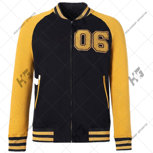 |Delta|sigma Unisex Black and Yellow Formal Front Logo Varsity <b>Jacket</b> - Product Image 1